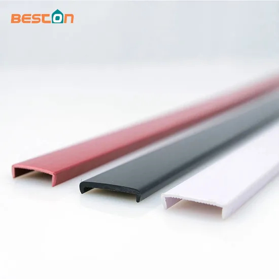 PVC حافة النطاقات U شكل حافة النطاقات صب الحافة