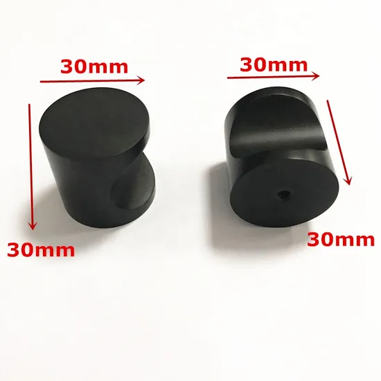 سبائك الألومنيوم الأجهزة D1064 - 30X30mm خزانة باب المطبخ الحمام مقبض أسود سحب