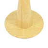 لون الخشب جولة الأثاث الصناعي مطعم الجدول الساقين 28 بوصة للمبيعات