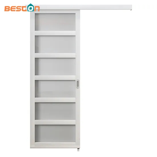 ديكور داخلي لغرفة النوم تصميم جرافيكي بلاستيكي باب زجاجي منزلق مع الأجهزة