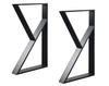 أرجل الطاولة الصناعية أرجل الأثاث المعدنية السوداء