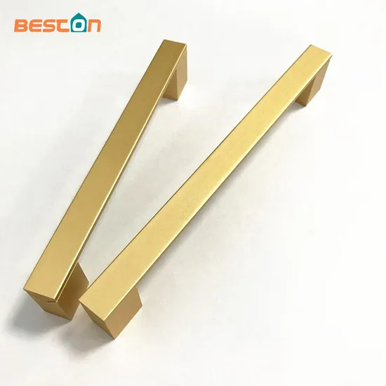 أثاث نحاسي إكسسوارات ذهبية اللون مقبض مقابض الأدراج