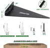 دعامات مثلثة سوداء للأرفف، أجهزة الرف العائمة، دعامة رف زخرفية مخفية