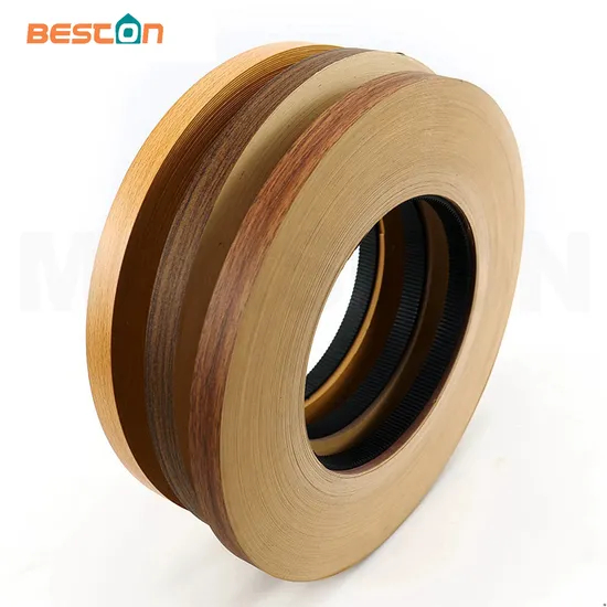 MDF معيار الخشب الحبوب PVC حافة النطاقات الشريط الشريط الحزام