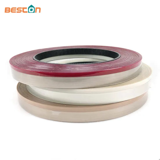ثلاثية الأبعاد Duotone Pvcedge النطاقات زخرفة الأثاث خزانة المطبخ شريط حواف PVC