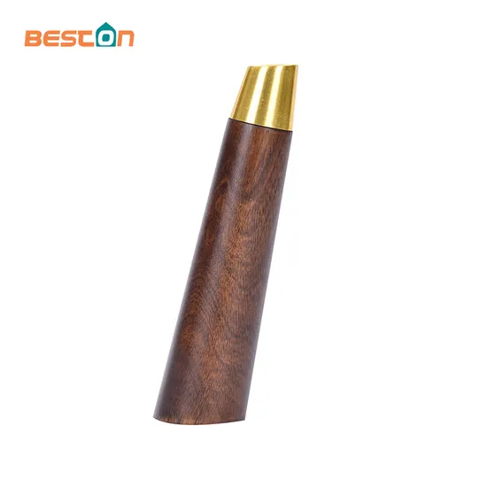 أرجل أثاث خشبية مائلة من خشب الجوز الصلب مع وسادات مطاطية - للأريكة والطاولة والمكتب والمشروعات المخصصة