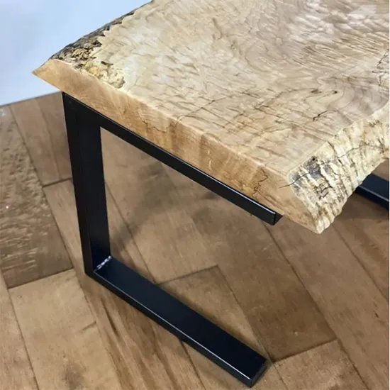 طاولة من الفولاذ الأسود، قضيب حديدي صلب، مكتب كمبيوتر محمول DIY أرجل طاولة البدلاء